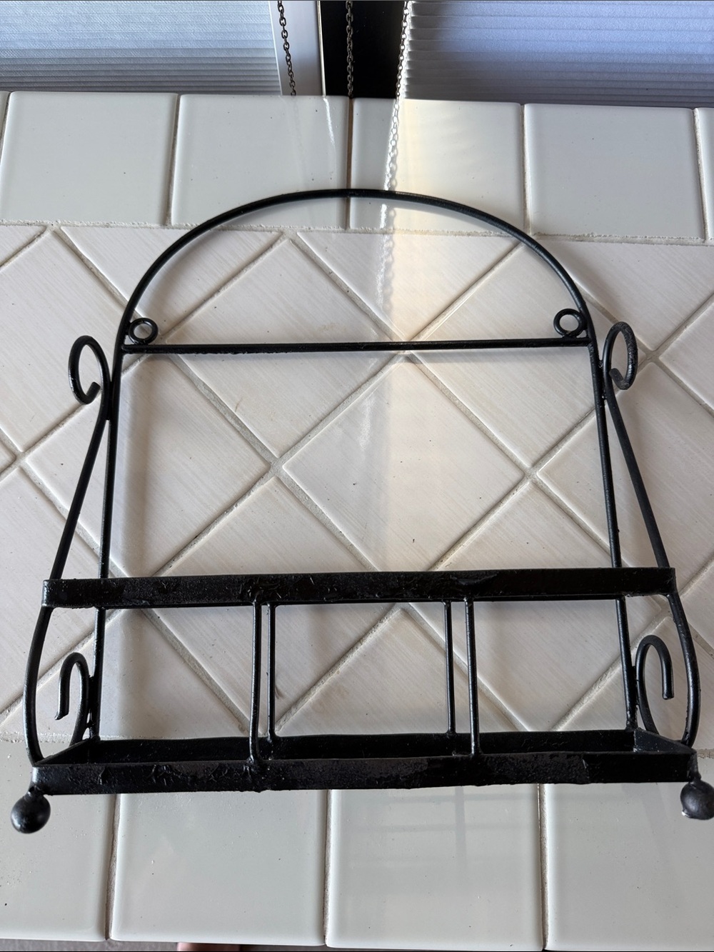 Black Metal Wall Rack by